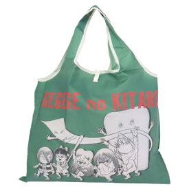 エコバッグ ゲゲゲの鬼太郎 ショッピングバッグA 仲間 グリーン スモールプラネット お買い物かばん アニメメール便可 マシュマロポップ