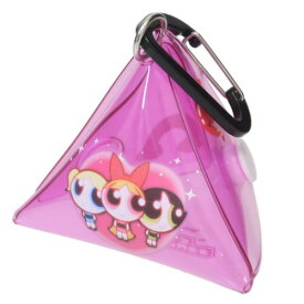 【ポイント10倍 & クーポン！】ミニポーチ パワーパフガールズ クリア三角ポーチ PK マリモクラフト ミニポーチ 小物入れ トライアングルポーチ マシュマロポップ