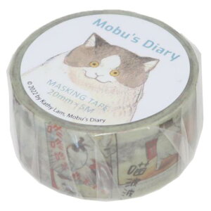 }XLOe[v Mobu's Diary 20mm}Xe Meow Green Flash fR[V DECOe[v 킢 [։ }V}|bv
