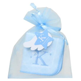 ミニタオル 巾着入りイニシャルタオル K ティーズファクトリー プレゼント かわいい メール便可 マシュマロポップ