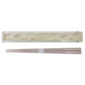 おはしセット ベルナチュール 抗菌箸&箸ケース ピンク クーリア ランチ雑貨 かわいい メール便可 マシュマロポップ