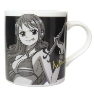 マグカップ ワンピース モノクロームマグ ナミ 少年ジャンプ 金正陶器 プレゼント ギフト 食器 アニメ マシュマロポップ
