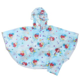 子供用 レインウェア リトルマーメイド キッズレインポンチョ 90cm アリエル ディズニープリンセス スケーター 子ども用 雨合羽 メール便可 マシュマロポップ