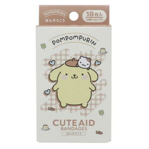 絆創膏 ポムポムプリン ばんそうこう 4 サンリオ サンタン 救急 メール便可 マシュマロポップ