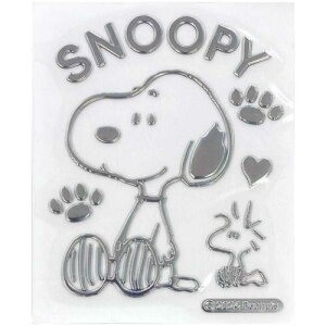 ビッグステッカー スヌーピー エンブレムステッカー お座り ピーナッツ 三金商事 MEIHO カー用品 メール便可 マシュマロポップ