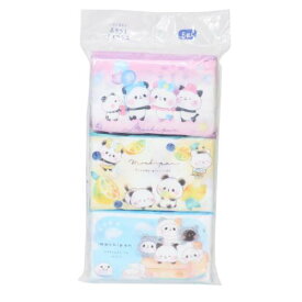 ティッシュ もちもちパンダ ポケットティッシュ カミオジャパン 水に流せる かわいい メール便可 マシュマロポップ