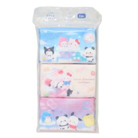 ティッシュ サンリオ もちもちぱんだ ポケットティッシュ おともだち カミオジャパン 水に流せる かわいい メール便可 マシュマロポップ