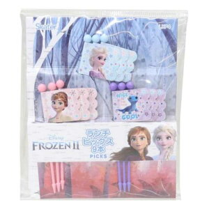 お弁当雑貨 アナと雪の女王 ランチピックス 9本入り ディズニー スケーター ピック 串 旗 フラッグ メール便可 マシュマロポップ