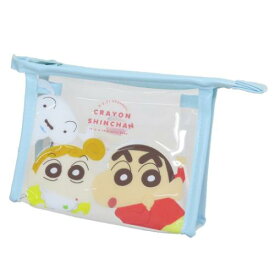 コスメポーチ クレヨンしんちゃん フチイロポーチ あっぷっぷ！ ティーズファクトリー 小物入れ アニメ マシュマロポップ