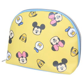 コスメポーチ DISNEYx松本セイジ ラウンドポーチ 総柄 ディズニー マリモクラフト 化粧ポーチ 小物入れ メール便可 マシュマロポップ