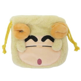 きんちゃくポーチ クレヨンしんちゃん きぐるみ巾着 ひつじ ティーズファクトリー 小物入れ アニメメール便可 マシュマロポップ
