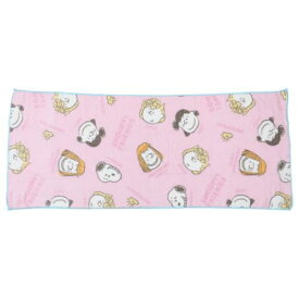 速乾フェイスタオル スヌーピー クイックドライ ビッグフェイスタオル PK SNOOPY＆FRIENDS ピーナッツ マリモクラフト 速乾吸水 マイクロファイバー マシュマロポップ