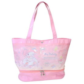 プールバッグ マイメロディ ポケット付きビニールトート 2層式 サンリオ ケイカンパニー ビーチバッグ 海プール レジャー用品 女の子 マシュマロポップ