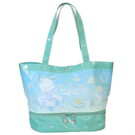 プールバッグ ポチャッコ ポケット付きビニールトート 2層式 サンリオ ケイカンパニー ビーチバッグ 海プール レジャー用品 女の子 マシュマロポップ