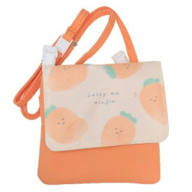 移動ポケット ジューシーなにんじんとなかまたち どこでもポッケ にんじん カミオジャパン クリップポーチ ショルダーひもつき メール便可 マシュマロポップ