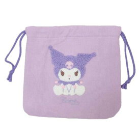 きんちゃく クロミ サガラ刺繍巾着ポーチ サンリオ ティーズファクトリー 小物入れ メール便可 マシュマロポップ