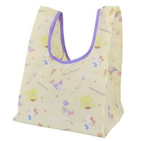 ショッピングバッグ サンリオキャラクターズ ポケット付きプチエコバッグ アイボリー サンリオ ケイカンパニー お買い物かばん ミニサイズ メール便可 マシュマロポップ