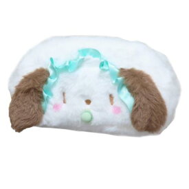 【ポイント10倍 & クーポン！】コスメポーチ ポチャッコ ぬいぐるみフェイスポーチ ベビー サンリオ ティーズファクトリー 小物入れ マシュマロポップ