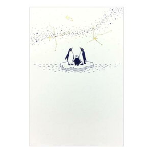 POSTCARD ROKKAKU こよみシリーズ こよみ季節はがき 1枚入り 7月 星空 フタバ ポストカード 箔押し メッセージカード メール便可 マシュマロポップ