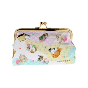 コスメポーチ モフサンド がま口ポーチ 和菓子 mofusand サンスター文具 小物入れ マシュマロポップ