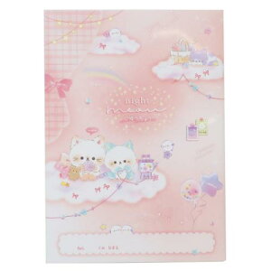 自由帳 ナイトミャウ B5白無地ノート ハンドメイド クーリア 新学期準備文具 かわいい メール便可 マシュマロポップ