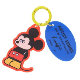 キーリング DISNEYx松本セイジ カラーアクリルキーホルダー ミッキーマウス スタンド ディズニー スモールプラネット アクキー 2連 メール便可 マシュマロポップ