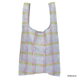 エコバッグ ミッフィー ショッピングバッグS チェック グレー ディックブルーナ エフエービージャパン お買い物バッグ 絵本メール便可 マシュマロポップ