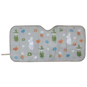 カー用品 ムーミン 二つ折りサンシェード 北欧 三金商事 MEIHO 車用サンシェード マシュマロポップ