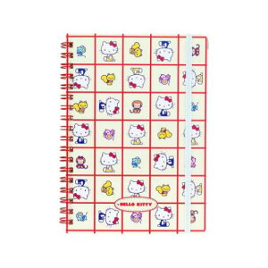 リングノート ハローキティ WリングノートB6 レトロ SC4 サンリオ サンスター文具 新学期準備文具 メール便可 マシュマロポップ