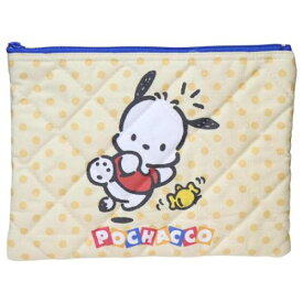 【ポイント10倍 & クーポン！】コスメポーチ ポチャッコ キルティングポーチ サンリオ ワタナベ 小物入れ 化粧ポーチ メール便可 マシュマロポップ