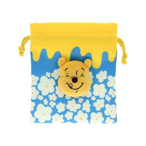巾着袋 くまのプーさん ぬいぐるみ巾着 ペロリ ディズニー サンスター文具 小物入れ かわいい メール便可 マシュマロポップ