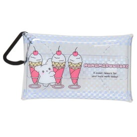 クリアポーチ はなまるおばけ クリアマルチケースS アイス サンリオ マリモクラフト 小物入れ メール便可 マシュマロポップ