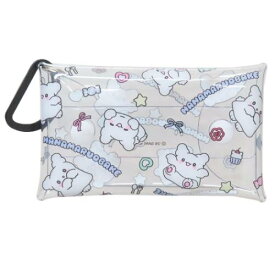 クリアポーチ はなまるおばけ クリアマルチケースS ちらし サンリオ マリモクラフト 小物入れ メール便可 マシュマロポップ