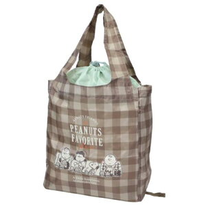 エコバッグ スヌーピー ワイド底板付エコバッグ FAVORITE PLACE ピーナッツ カミオジャパン ショッピングバッグ 折りたたみ メール便可 マシュマロポップ