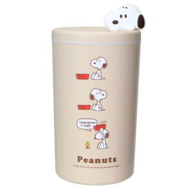 卓上加湿器 スヌーピー マスコット付きスリム加湿器 ブラウン ピーナッツ ティーズファクトリー USB給電 超音波式 マシュマロポップ
