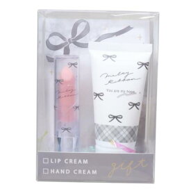 コスメ雑貨 リップクリーム＆ハンドクリームセット ブラック クーリア プレゼント かわいい マシュマロポップ