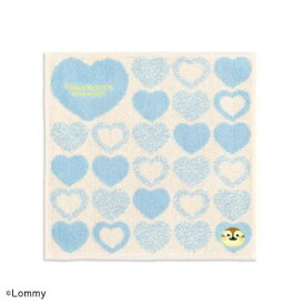 【ポイント10倍 & クーポン！】ミニタオル 可愛い嘘のカワウソ タオルハンカチ ハートになるの ブルー タオル美術館 プレゼント かわいい メール便可 マシュマロポップ