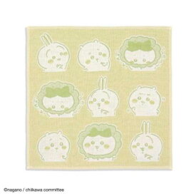 ハンドタオル ちいかわ 3重ガーゼ ウォッシュタオル 汁はねガード オレンジ ハチワレ うさぎ タオル美術館 プレゼント かわいい メール便可 マシュマロポップ