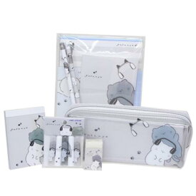 【ポイント10倍 & クーポン！】文具セット ゆるにゃー 7点文房具セット music カミオジャパン 新学期準備文具 かわいい マシュマロポップ