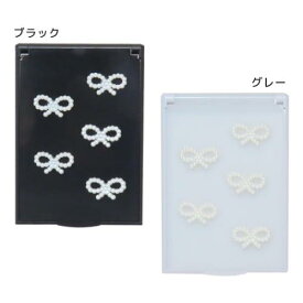 手鏡 リボンコスメ Sサイズミラー パール クーリア コスメ雑貨 かわいい メール便可 マシュマロポップ
