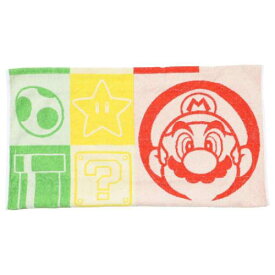 大人用枕カバー スーパーマリオ タオル枕カバー マリオトリコロール 丸眞 抗菌 寝具 マシュマロポップ