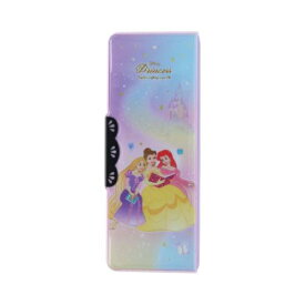 小学生筆箱 ディズニープリンセス コンパクトふでいれヨコピタ ホログラム ディズニー サンスター文具 新学期準備文具 ふでばこ 両面開き マシュマロポップ