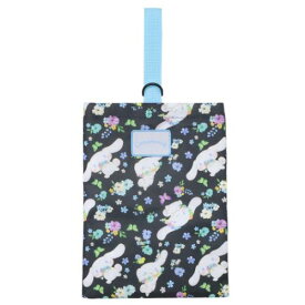 靴用バッグ シナモロール シューズバック ブラックフラワー サンリオ 丸眞 上履き 上靴 子供 メール便可 マシュマロポップ