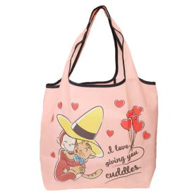 エコバッグ おさるのジョージ くるくるショッピングバッグ フレンズ ハート スモールプラネット コンパクト お買い物かばん 絵本メール便可 マシュマロポップ