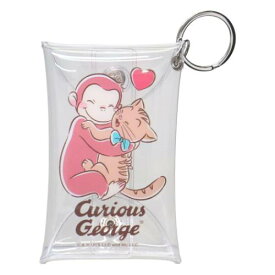 【ポイント10倍 & クーポン！】ミニポーチ おさるのジョージ クリアポーチ フレンズ ハート Curious George スモールプラネット 小物入れ 絵本メール便可 マシュマロポップ