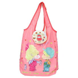 【ポイント10倍 & クーポン！】ショッピングバッグ 水森亜土 ポーチ付きエコバッグ フルーツ ワタナベ お買い物かばん マシュマロポップ