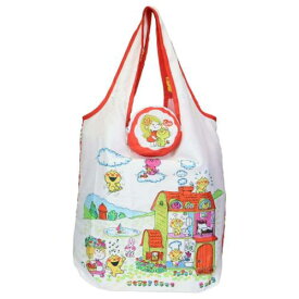 【ポイント10倍 & クーポン！】ショッピングバッグ 水森亜土 ポーチ付きエコバッグ オウチ ワタナベ お買い物かばん マシュマロポップ