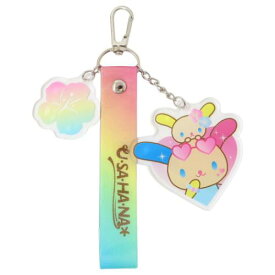 【ポイント10倍 & クーポン！】キーホルダー ウサハナ ラメタグキーホルダー Kawaii Style Time サンリオ カミオジャパン バッグチャーム メール便可 マシュマロポップ