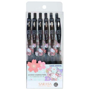 �{�[���y�� �T�����I�L�����N�^�[�Y SARASA�{�[���y�� 0.5mm 6�{�Z�b�g ���� Sanrio �J�~�I�W���p�� �T���T�N���b�v �V�w���������� �[�u�� ���[���։� �}�V���}���|�b�v