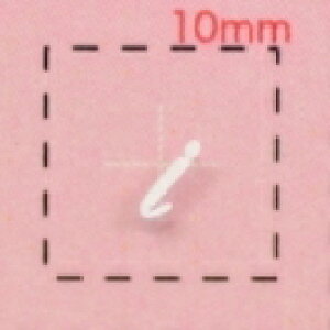 Nameネイルシール【アルファベット・イニシャル】小文字ホワイト( i )1シート9枚入